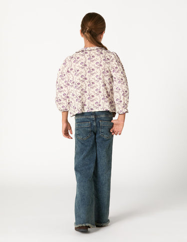 CAMISA BRIGHT FLOWERS PLUM