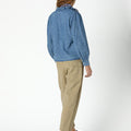 RUFFLE DENIM SHIRT