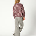 CAMISA BORDADO CUELLO LEAF CHOCOLATE