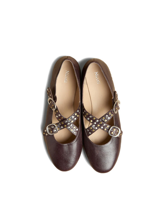 BAILARINA TACHAS MARRÓN