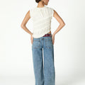 TOP FRUNCE BLANCO