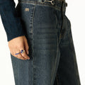 PANTALÓN HEBILLAS CINTURILLA DARK BLUE