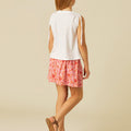 JAPANESE FLOWER PINK SKIRT