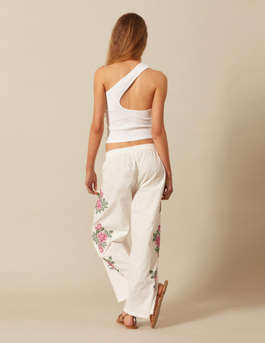 ASYMMETRIC TOP WHITE BACK
