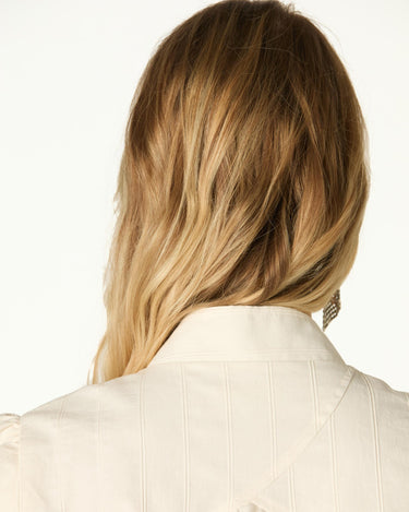 ECRU MANDARIN COLLAR JACKET