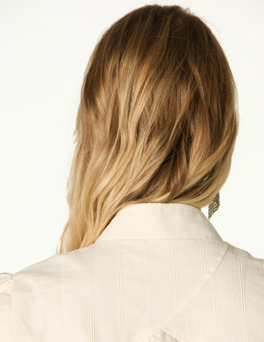 ECRU MANDARIN COLLAR JACKET