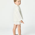 WHITE PIQUÉ JACKET