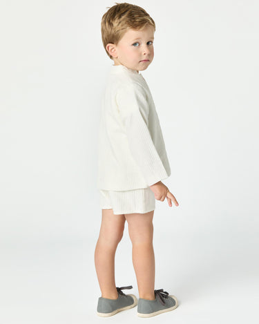 WHITE PIQUÉ JACKET