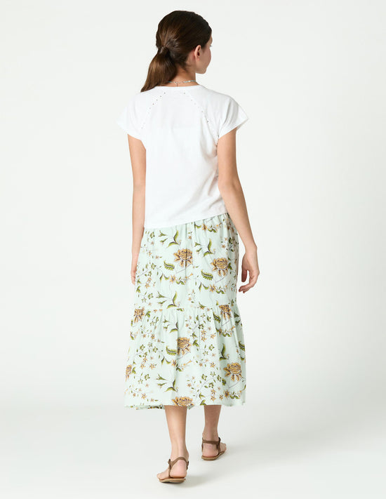 LONG SKIRT INDIAN PRINT SWIPE