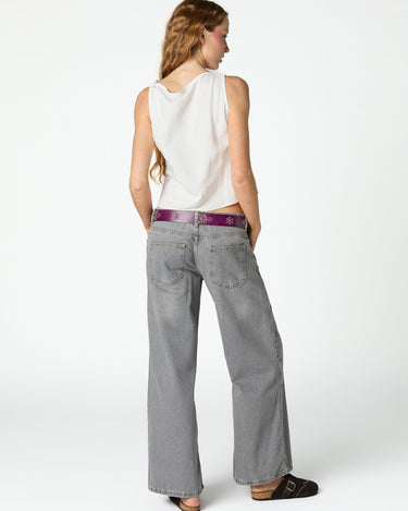 GREY TROUSERS SIDE BUTTONS