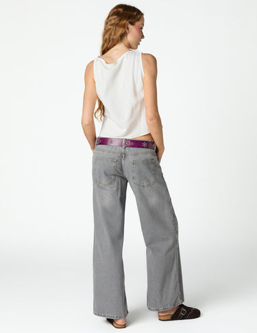 GREY TROUSERS SIDE BUTTONS
