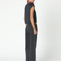ANTHRACITE PAISLEY DENIM PANTS