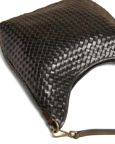 BRAIDED BLACK BAG
