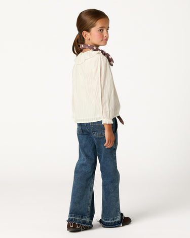 CAMISA CUELLO PERKINS LACE ECRU