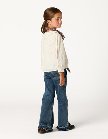CAMISA CUELLO PERKINS LACE ECRU