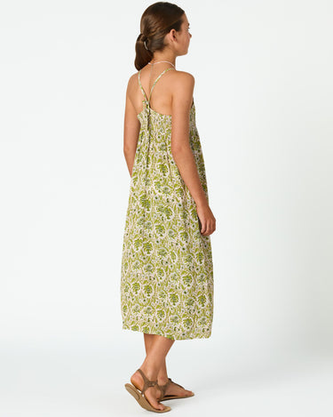 GARDEN PINK PRINT STRAP DRESS