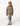 STRIPED KNITTED JACKET BROWN