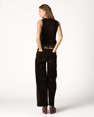 PANTALON FLOCK MARRON