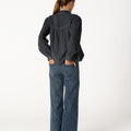 PANTALÓN DENIM DESFLECADO DARK BLUE