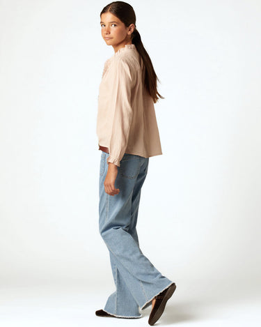 BLUE DENIM POCKET TROUSERS