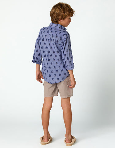 BUTI PRINT SHIRT BLUE