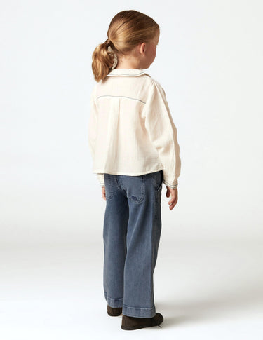 HERRINGBONE EMBROIDERED SHIRT