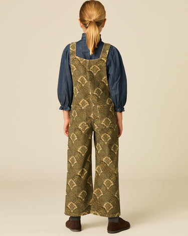 BROWN PRINTED DUNGAREES