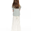 Light green short-sleeved button-up shirt