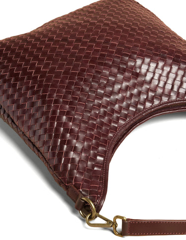 BOLSO TRENZADO MARRÓN