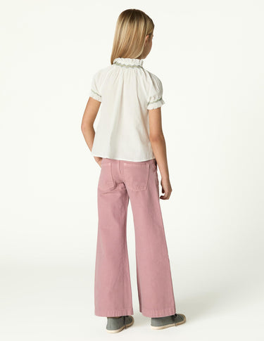 "NN" Embroidered Corduroy Trousers