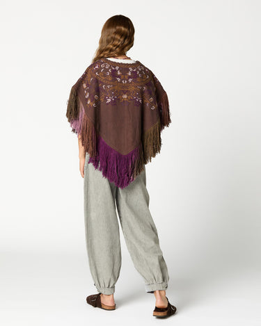 EMBROIDERED PONCHO
