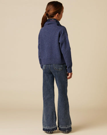 HEATHER BLUE LOOP KNIT JERSEY