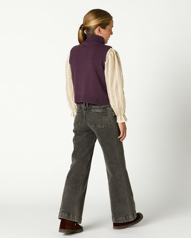 CHALECO CUELLO VUELTO PLUM
