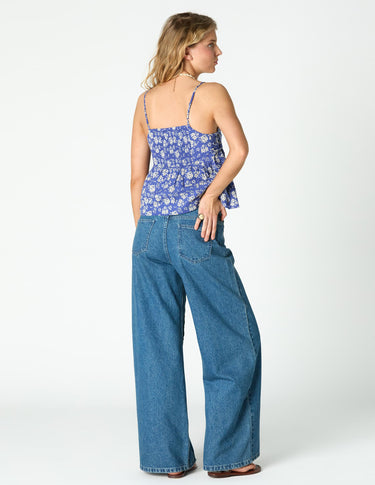 WAVE PRINT CAMISOLE TOP