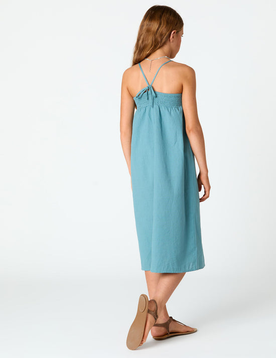 VESTIDO TIRANTES BORDADO POND