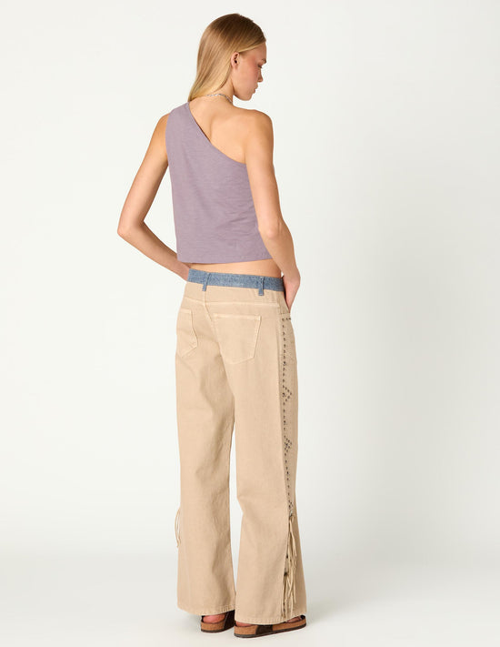 PANTALON TACHAS COWBOY BEIGE/CONTRAST