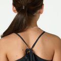 CHARCOAL STRAPPY DRESS