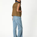 FRINGED SUEDE WAISTCOAT