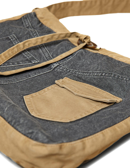 BOLSO DENIM ANTRACITA TIRA CONTRASTE