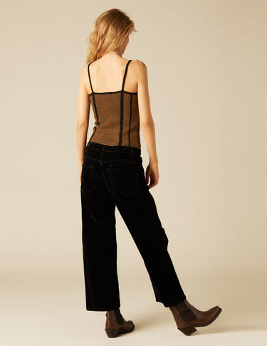PANTALÓN TERCIOPELO BOLSILLO NEGRO