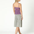 PURPLE DRAWSTRING CAMI TOP