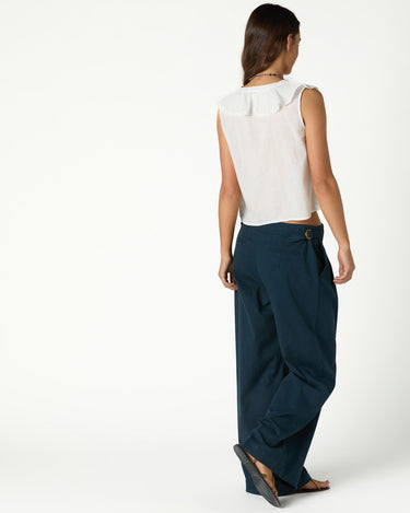 DOUBLE BUTTON TAB TROUSERS