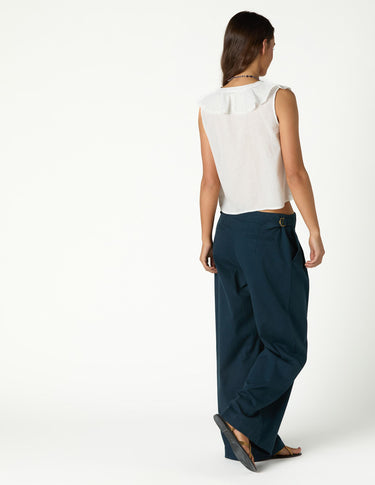 DOUBLE BUTTON TAB TROUSERS