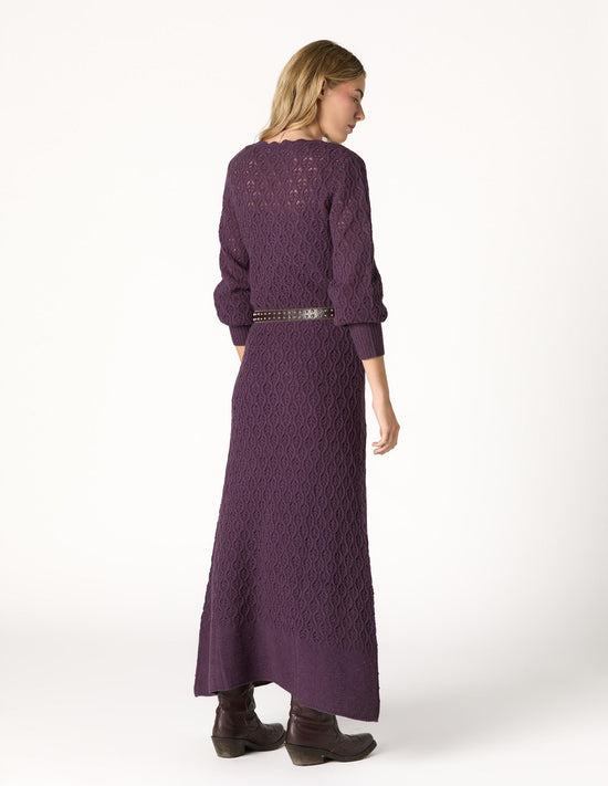KNIT DRESS WITH PLUMETI RUFFLE