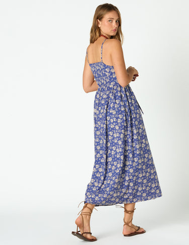 STRAPPY WAVE PRINT DRESS