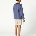 BLUE STRIPED T-SHIRT