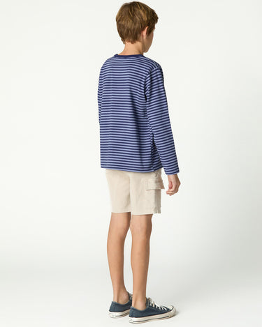 BLUE STRIPED T-SHIRT
