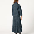 FALDA DENIM VOLANTE