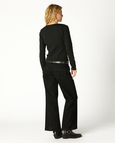 CAMISETA FRUNCE POINTELLE BLACK
