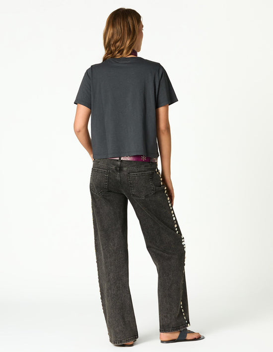 ANTHRACITE CROPPED T-SHIRT NN